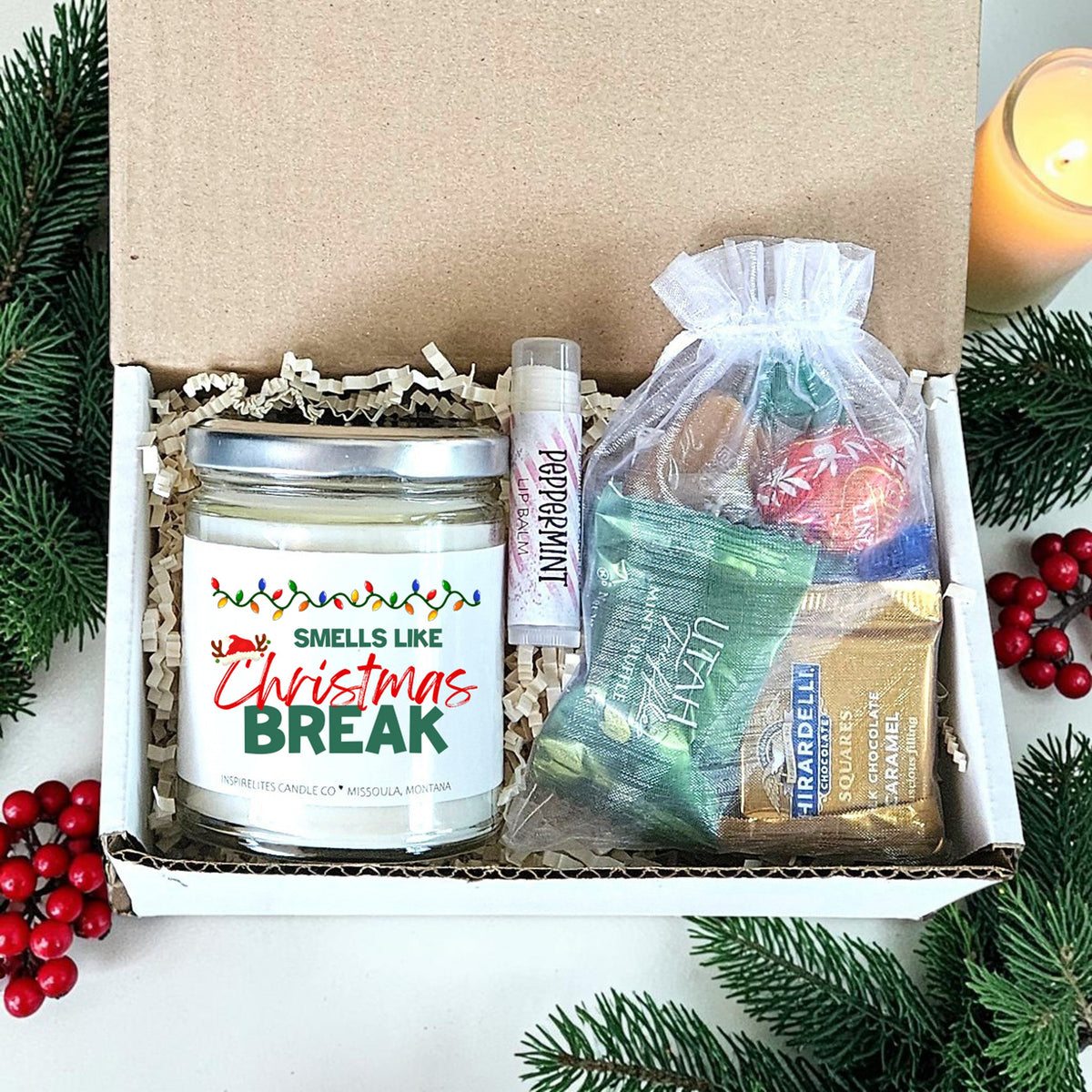Smells Like Christmas Break, Holiday Teacher Appreciation Gift Box Option