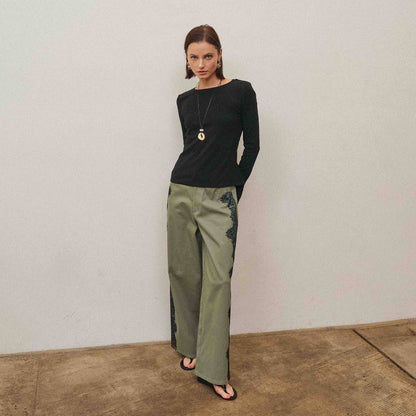 Pre-Order: The Able Lace Back Long Sleeve Top