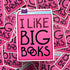 Pink sticker with &