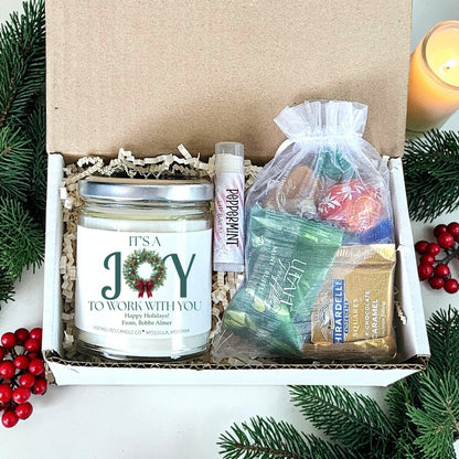 Corporate Holiday Candle - Gift Set Option