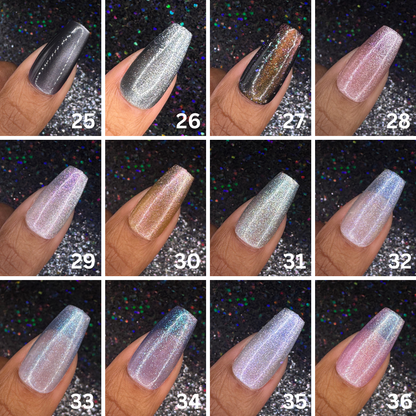 Single Solid Cat-Eye Color Sets *Choose Your Color* - Hand-painted Reusable Press-On Nail Extensions 10 pcs