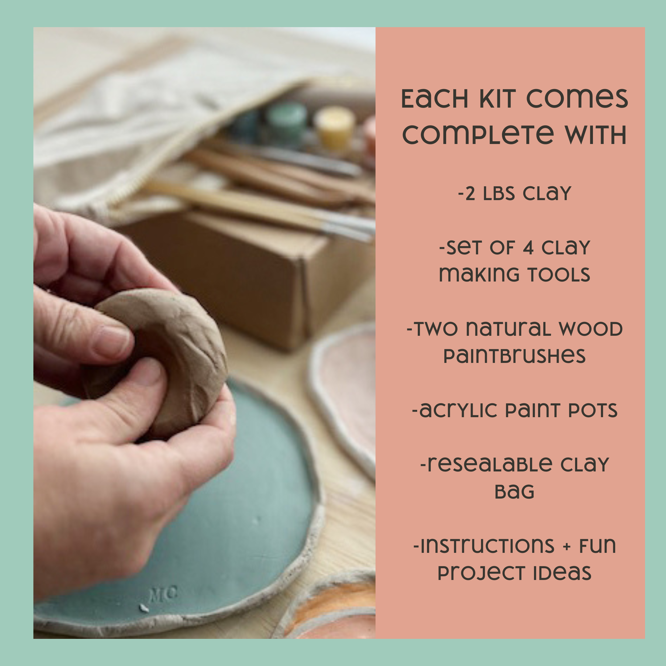 Breathe People - Kids Deluxe Clay Date Activity Kit- Clay Kit for Two