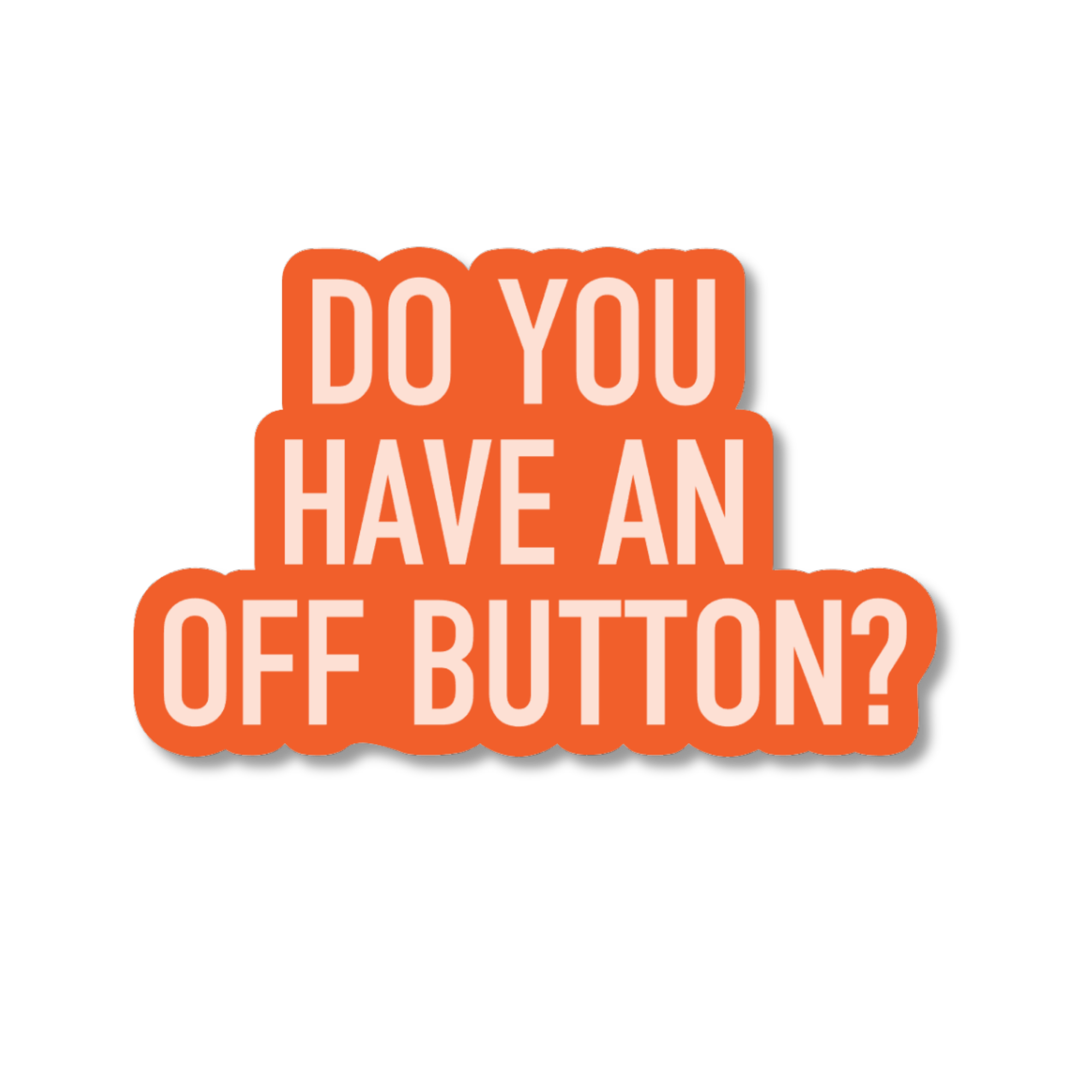 Orange sign with white text &