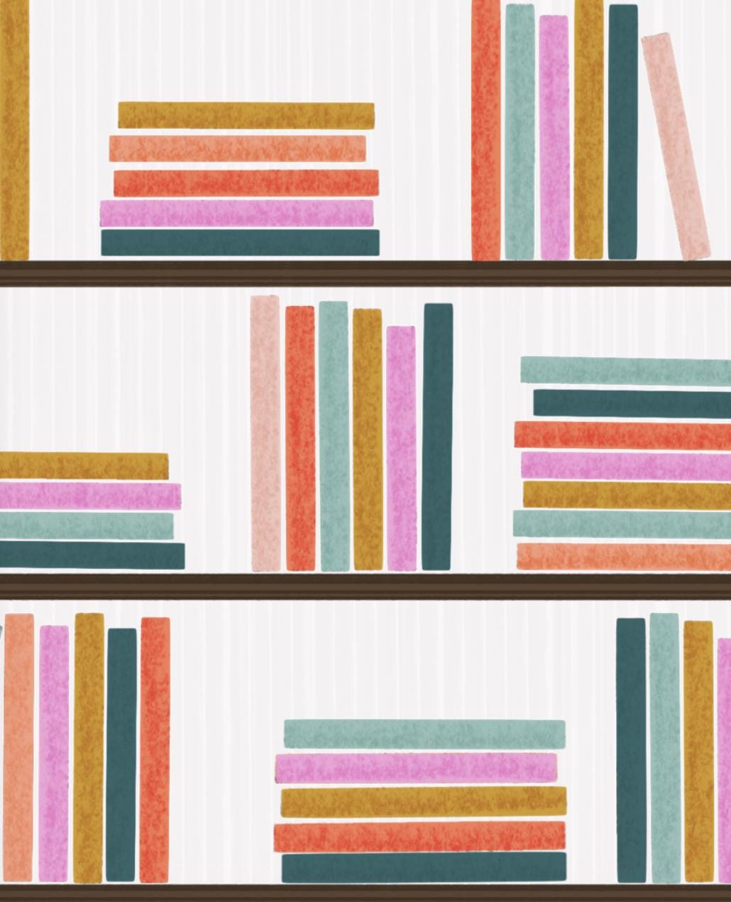 Cozy Bookshelf Print