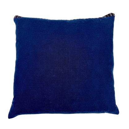 Embroidered Huipil &amp; Handwoven Corte Throw Pillow Cover