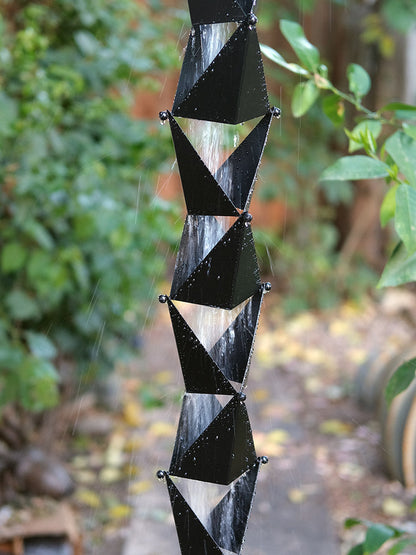 Origami™ Rain Chain black powder coat 
