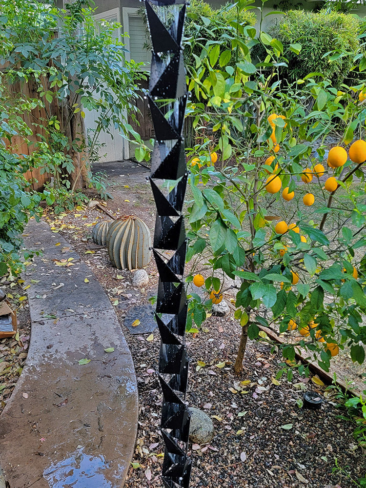 Origami™ Rain Chain black powder coat 