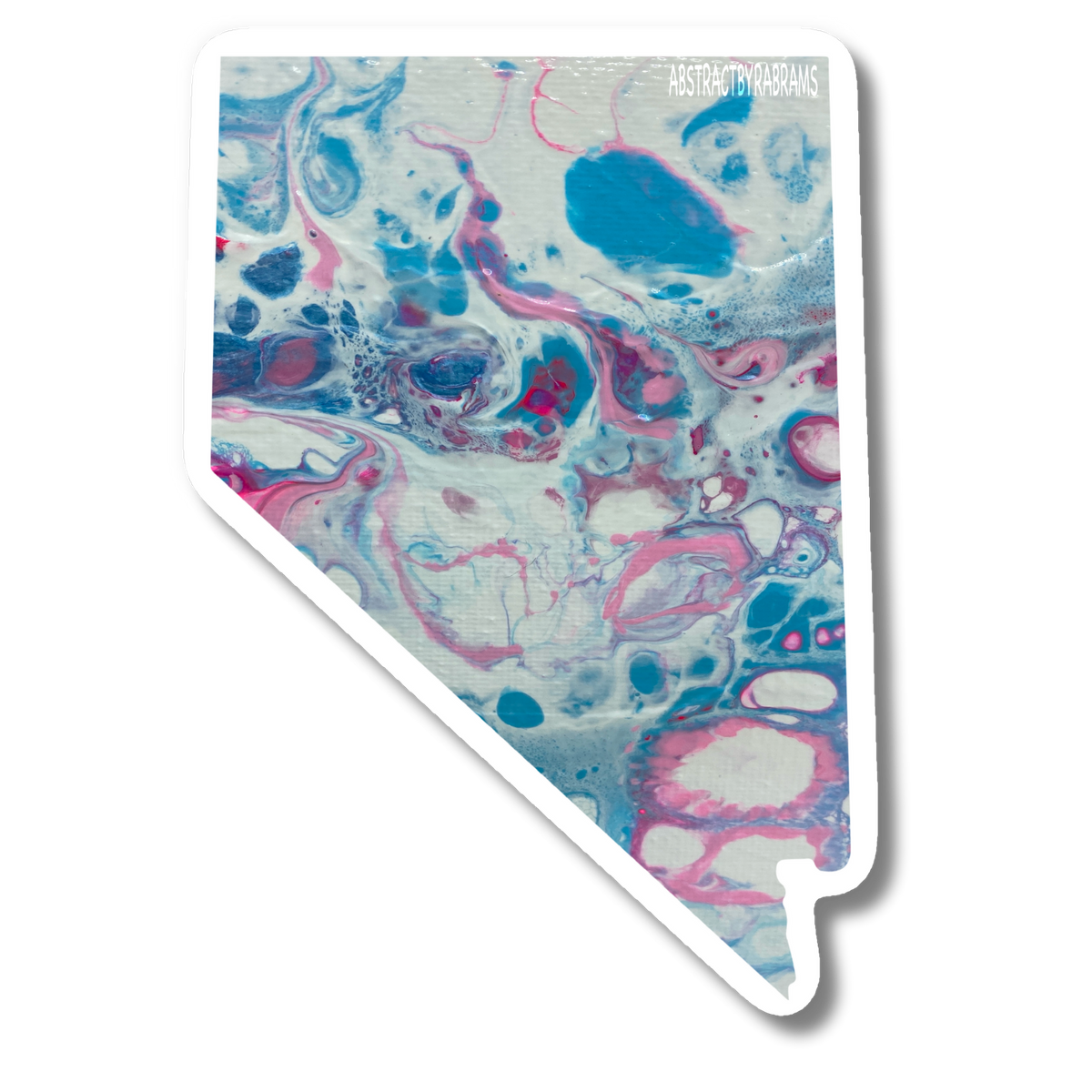 Nevada State Trans Pride and Rainbow State Vinyl Sticker