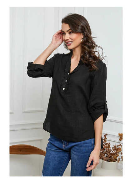The Easy Linen Blouse