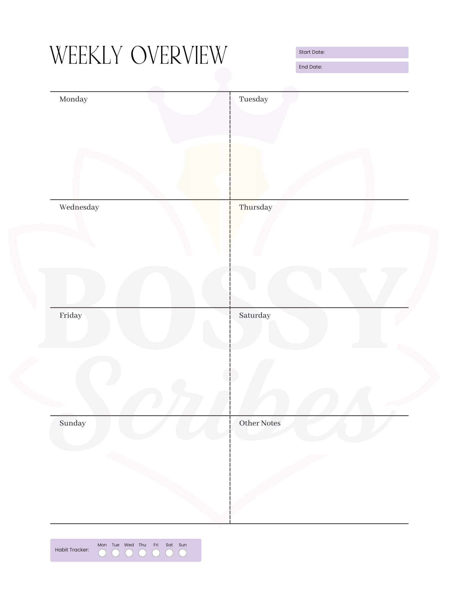 90-Day Planner | 3-Month Goal Setting &amp; Daily Productivity Planner by Bossy Scribes