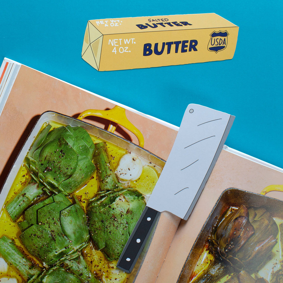 Stick of Butter Die Cut Bookmark – Double-Sided