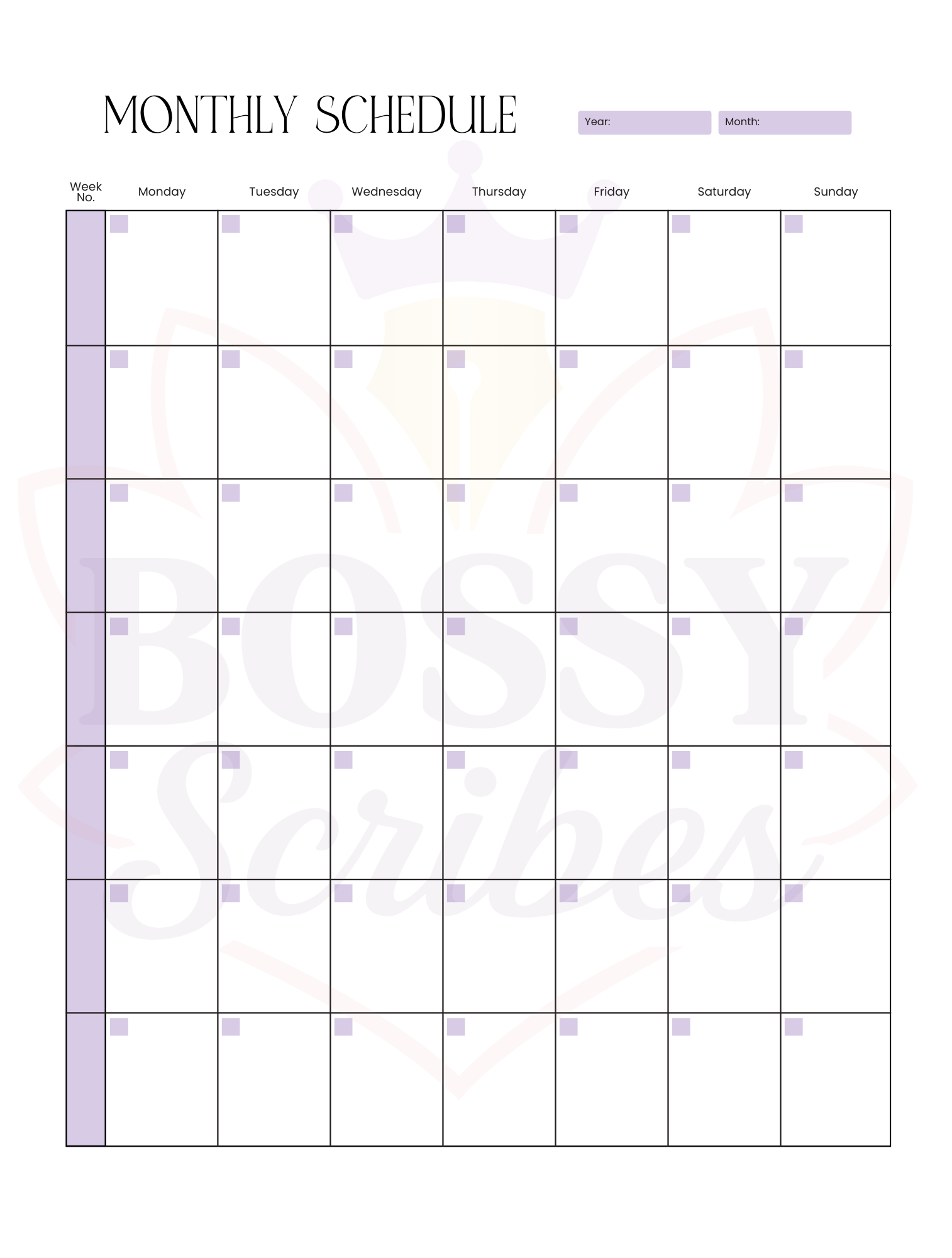 90-Day Planner | 3-Month Goal Setting &amp; Daily Productivity Planner by Bossy Scribes