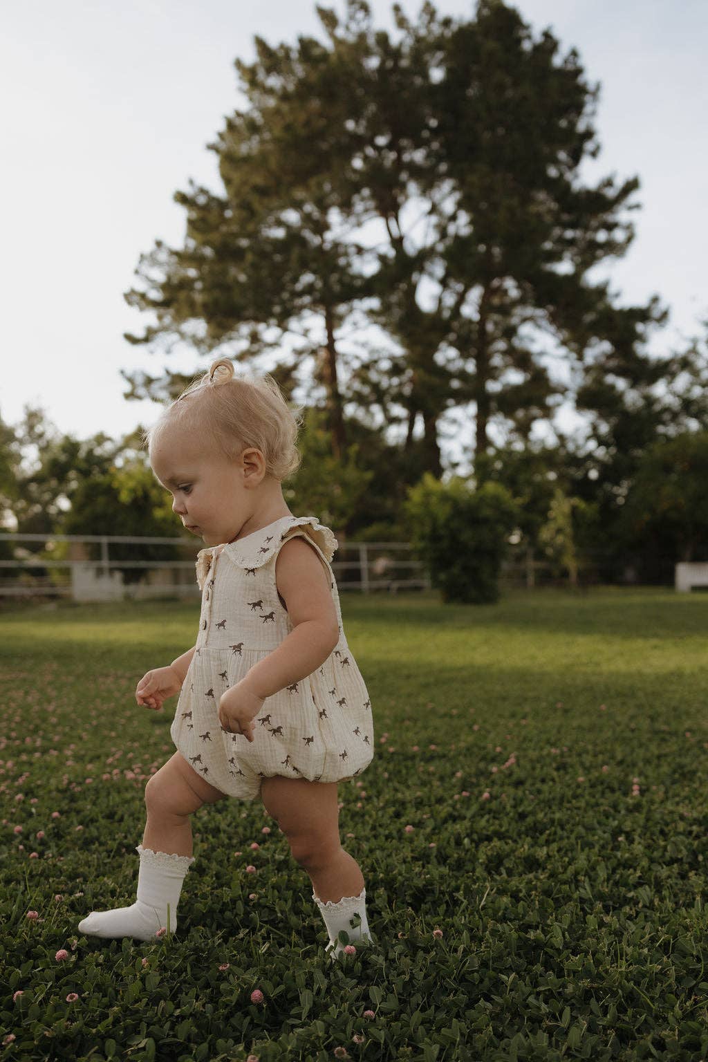The Wild Horses Muslin Romper