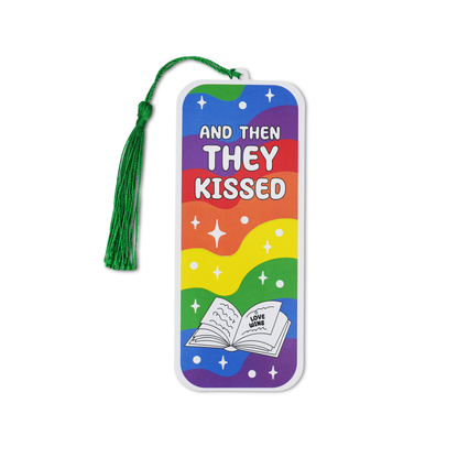 And Then They Kissed Rainbow Tassel Bookmark