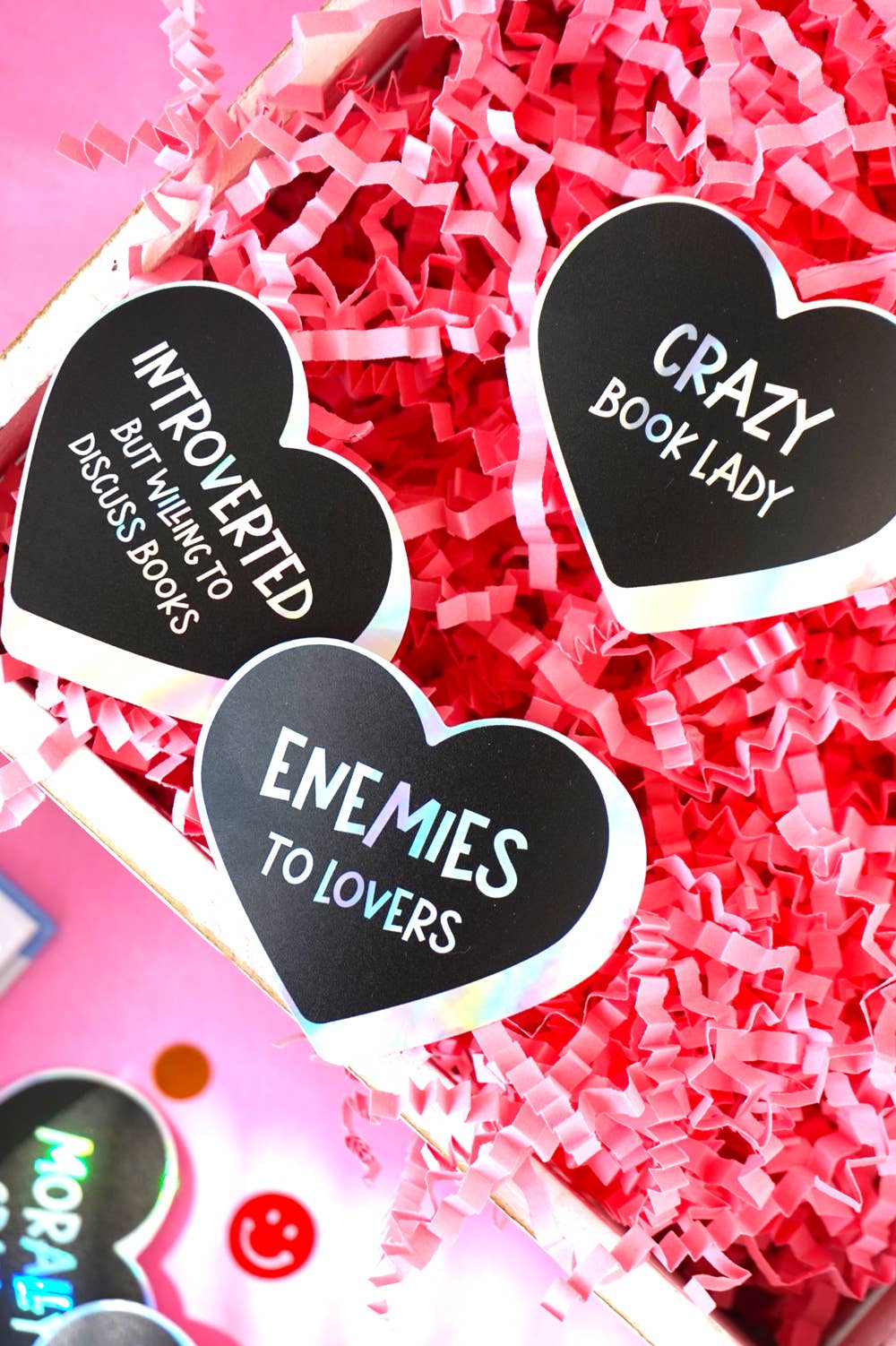 Enemies to Lovers Sticker | Holographic Romance Trope Sticker