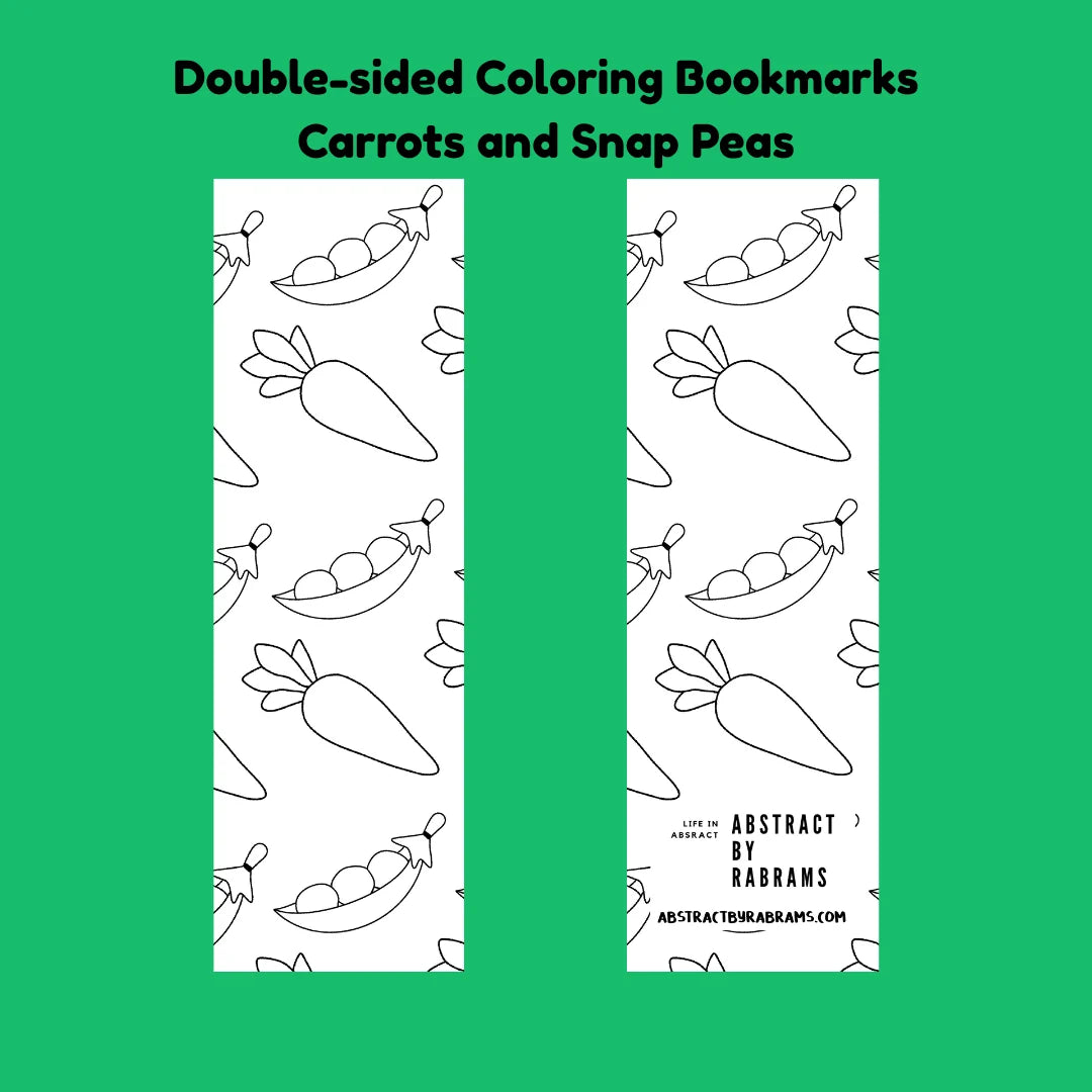 Double-Sided Coloring Bookmarks - 4 different Options
