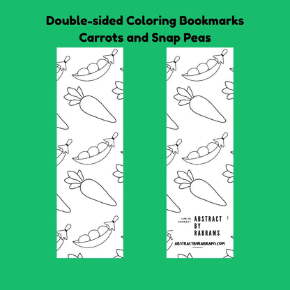Double-Sided Coloring Bookmarks - 4 different Options