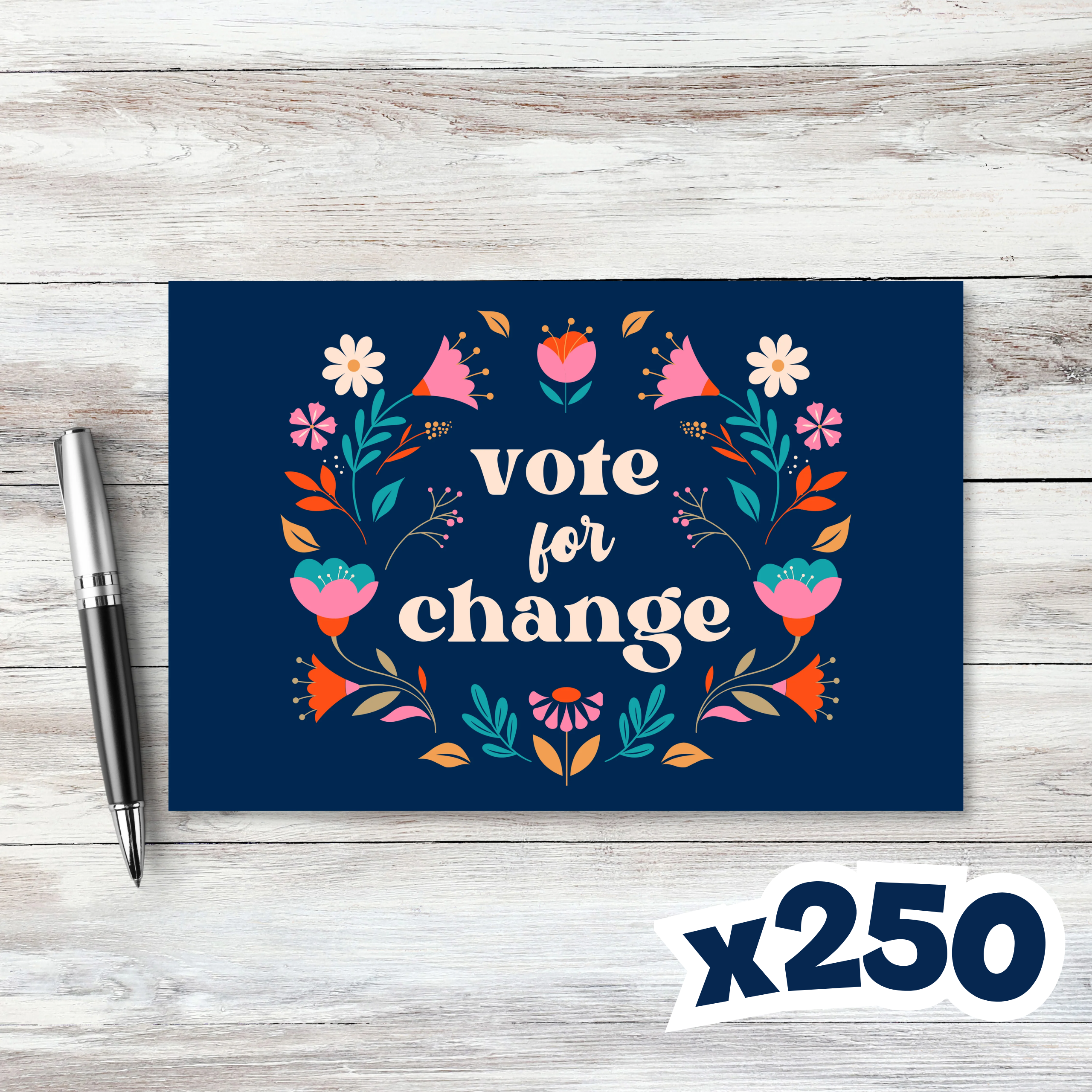 Postcards to Voters: Vote for Change Political Postcard