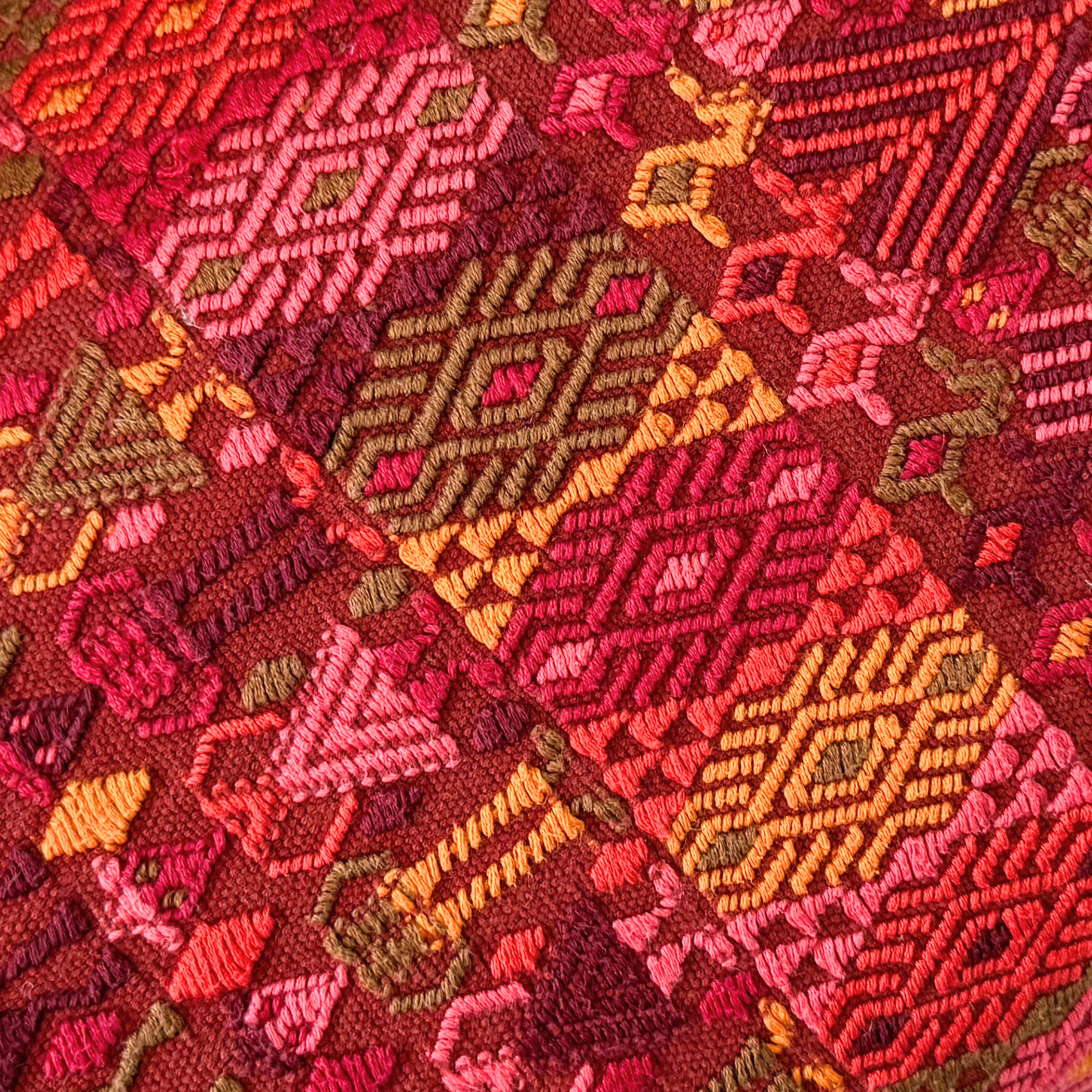 Huipil &amp; Hemp Throw Pillow Cover