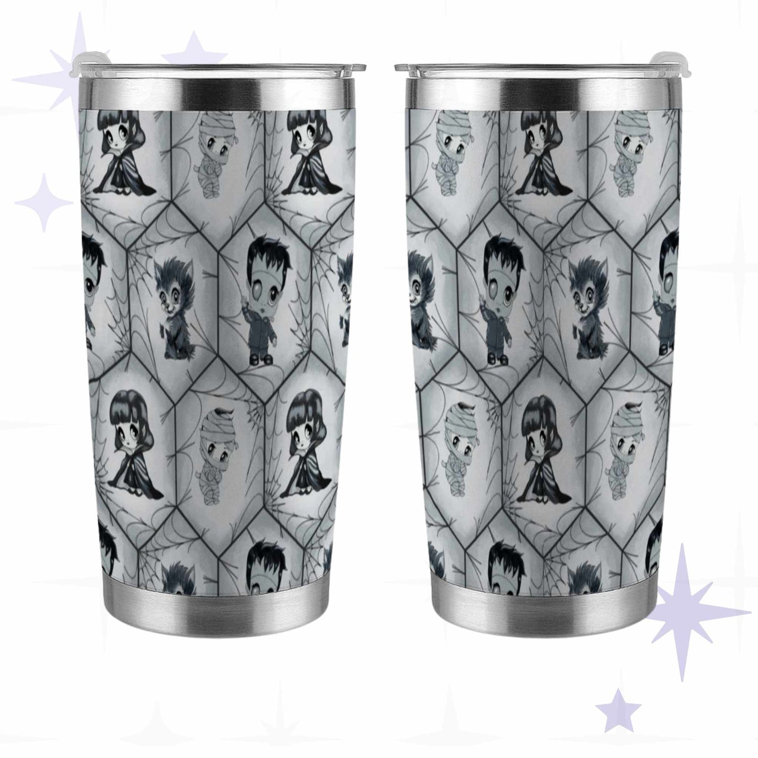 The Classics Monster Tumbler, Black and White