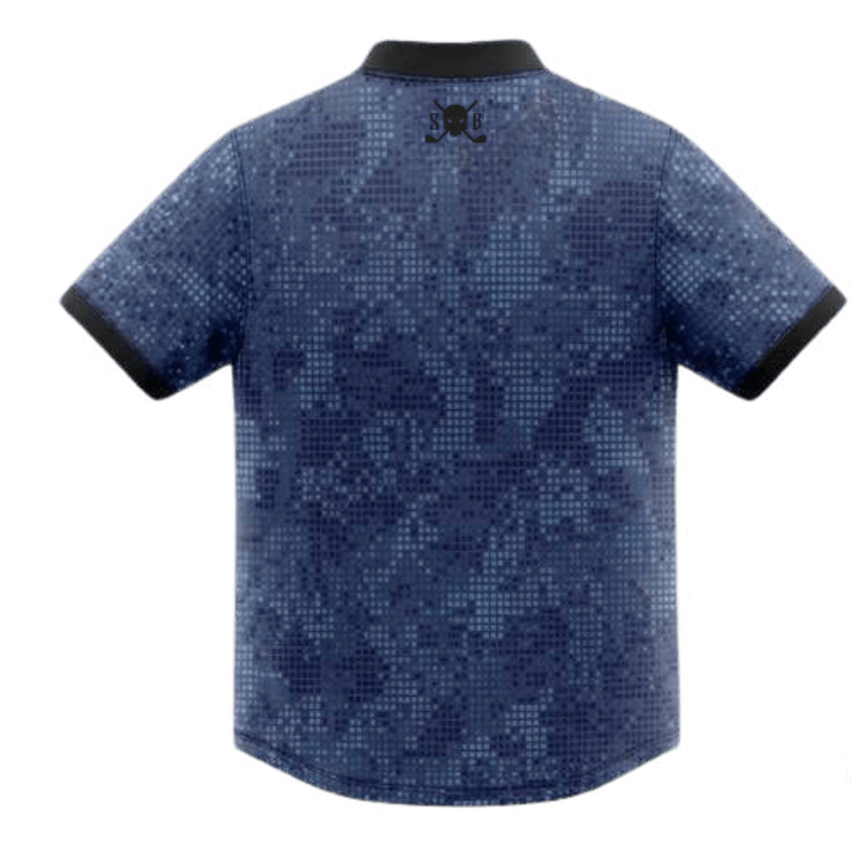 Urban Camo Blade Collar Golf Polo - Skull &amp; Bogeys Golf Co.
