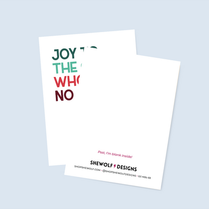 Joy to the Girls Holiday Card
