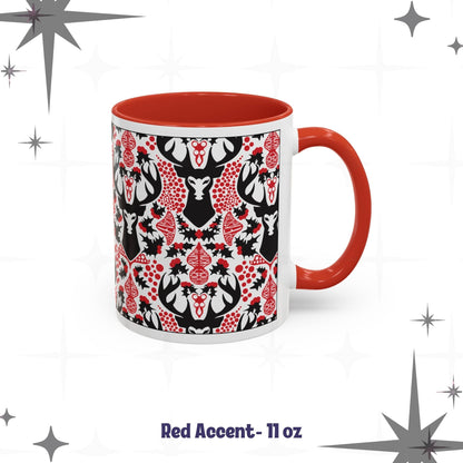 Hidden Message Mug “F*ck Trump” “Stop Fascism” Woodland Stag Damask