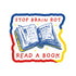 Illustration of an open book with &