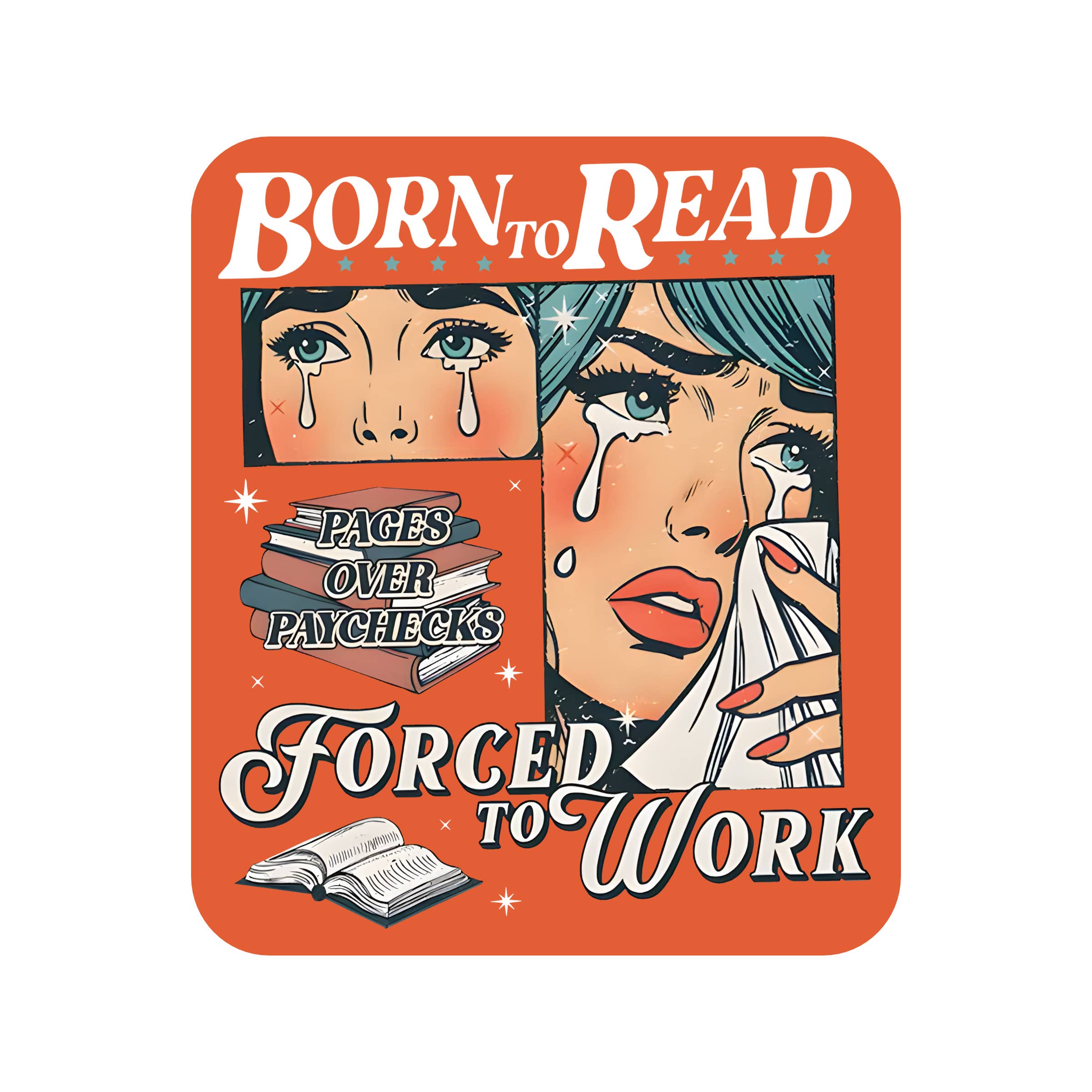 Comic-style illustration with text &
