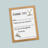 The image is a thank you card with a hockey stick and skates on the front, and it is placed on a light blue background.