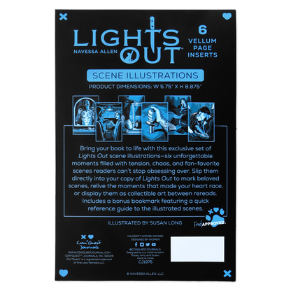 Lights Out Book Scene Illustrations | Officially Licensed 6-Pack