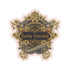 Decorative sticker with floral design and &