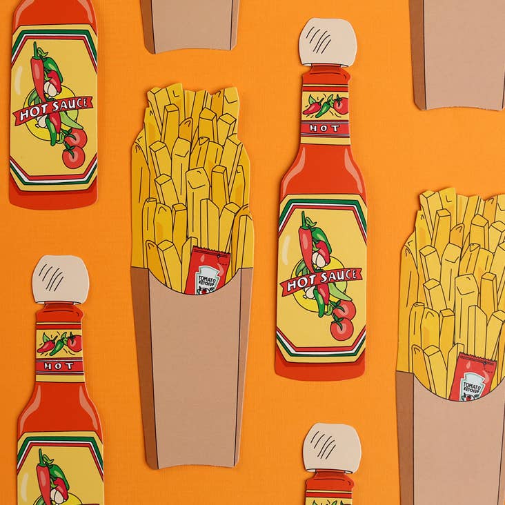 Hot Sauce Bookmark | Die-Cut Spicy Romance Bookmark