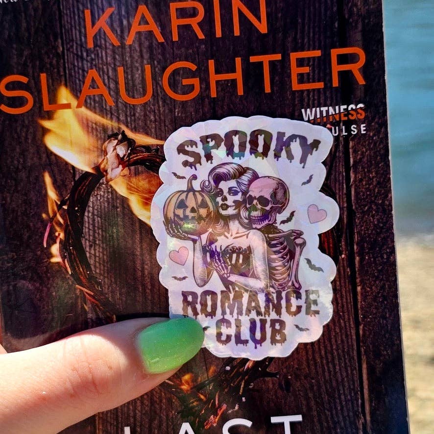 Book with a sticker titled &