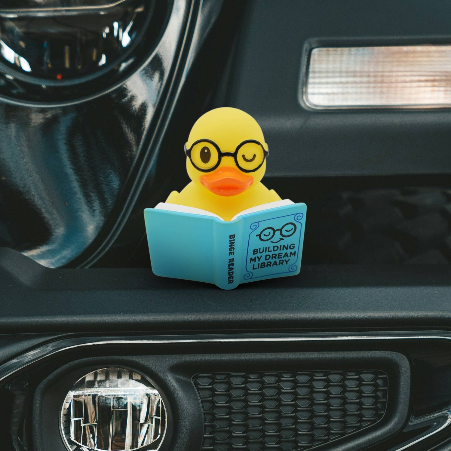 Building My Dream Library Rubber Duck | Book Lover Desk Decor