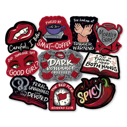 A Little Wicked Decal Pack | Dark Romance Sticker Set of 10
