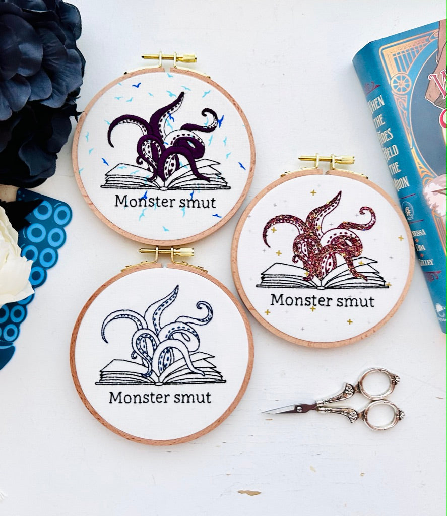Monster smut Embroidery // PDF Pattern Download 5” hoop