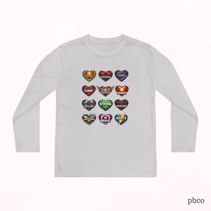 Youth Superhero Love Long Sleeve Tee Shirt