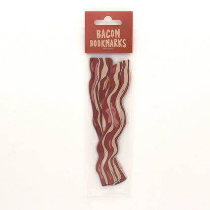 Bacon Die Cut Bookmarks | 2-Pack Funny Food Bookmarks