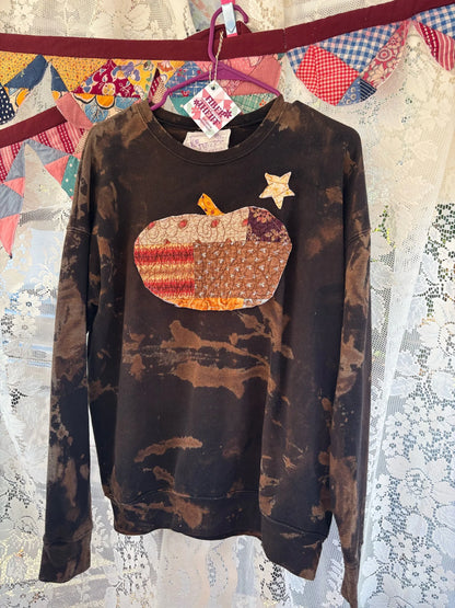 Upcycled fall sweatshirt