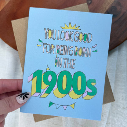 Card with humorous text &