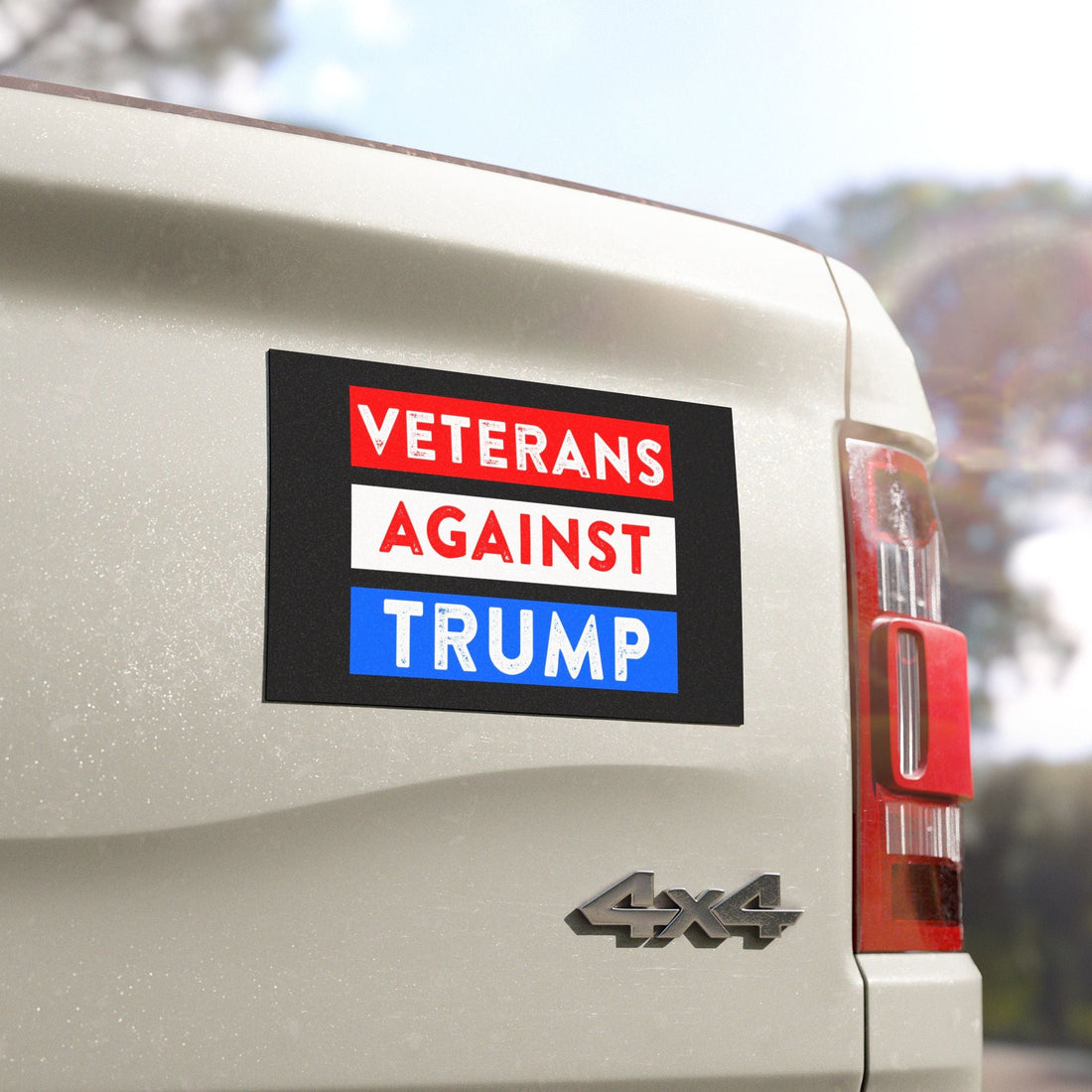 Veterans Against Trump Car Magnet