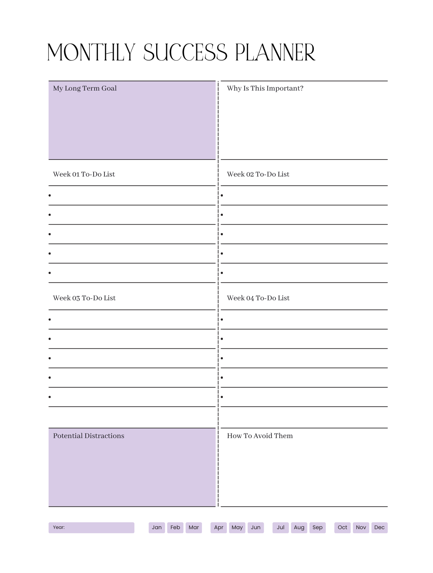 90-Day Planner | 3-Month Goal Setting &amp; Daily Productivity Planner by Bossy Scribes