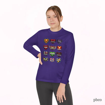 Youth Superhero Love Long Sleeve Tee Shirt