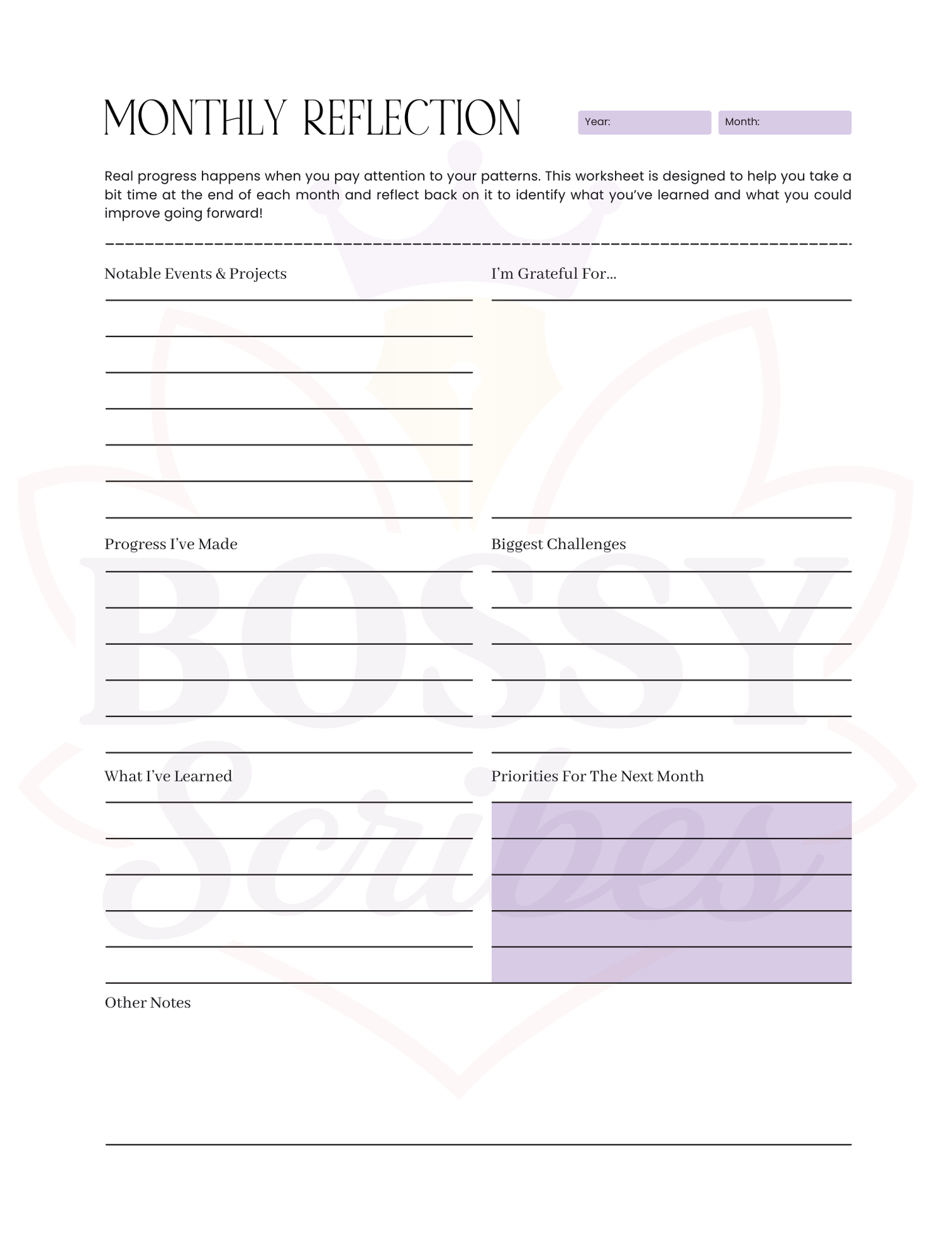 90-Day Planner | 3-Month Goal Setting &amp; Daily Productivity Planner by Bossy Scribes