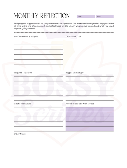 90-Day Planner | 3-Month Goal Setting &amp; Daily Productivity Planner by Bossy Scribes
