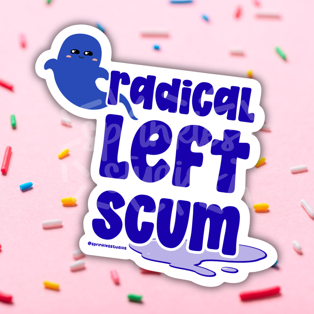 Sticker with &