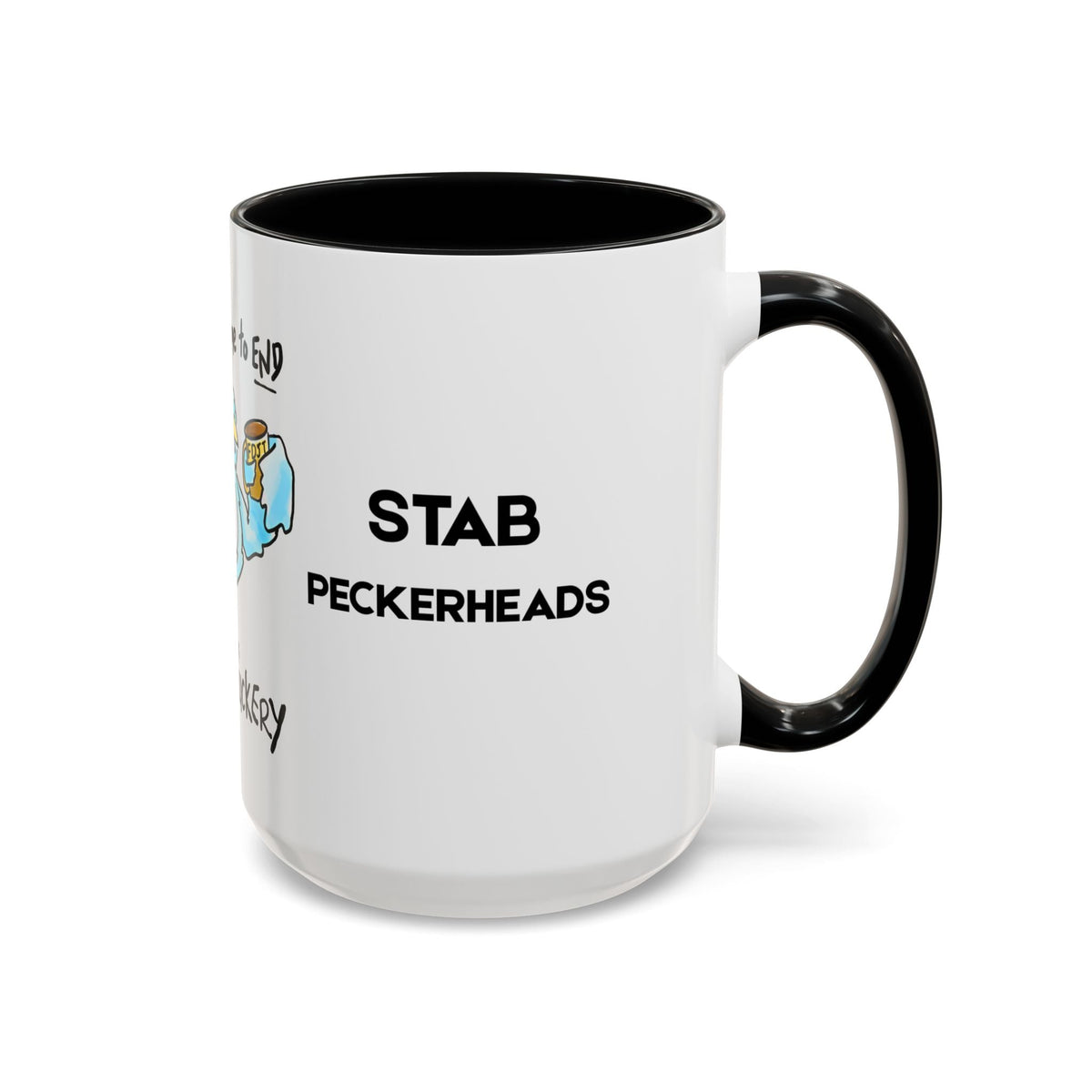 End Dumbfuckery Blue Bird mug | Accent Coffee Mug