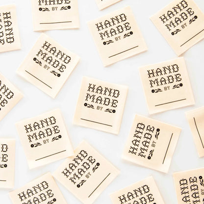Crafty Handmade By: Organic Cotton Write in Sewing Labels