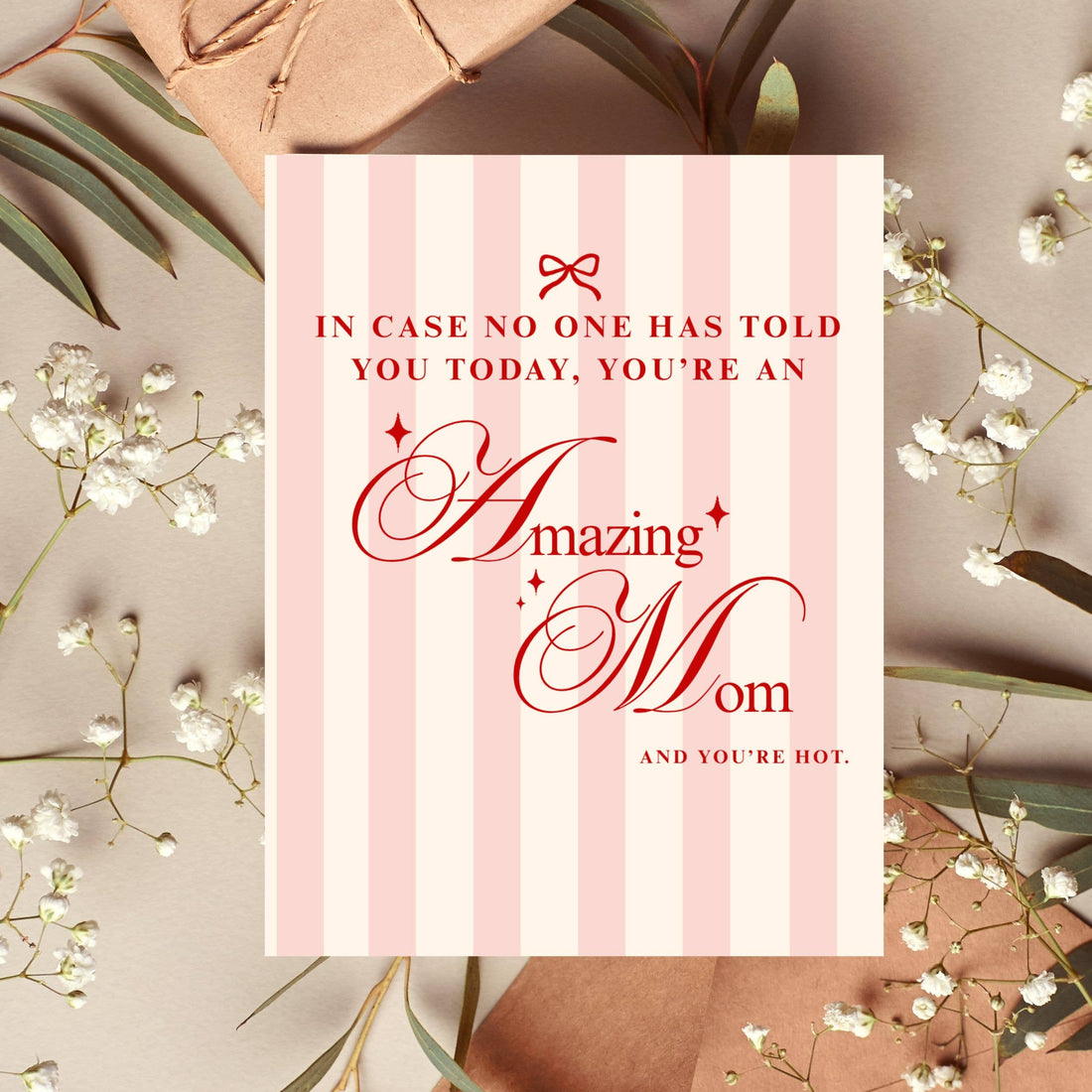 Greeting card with text &